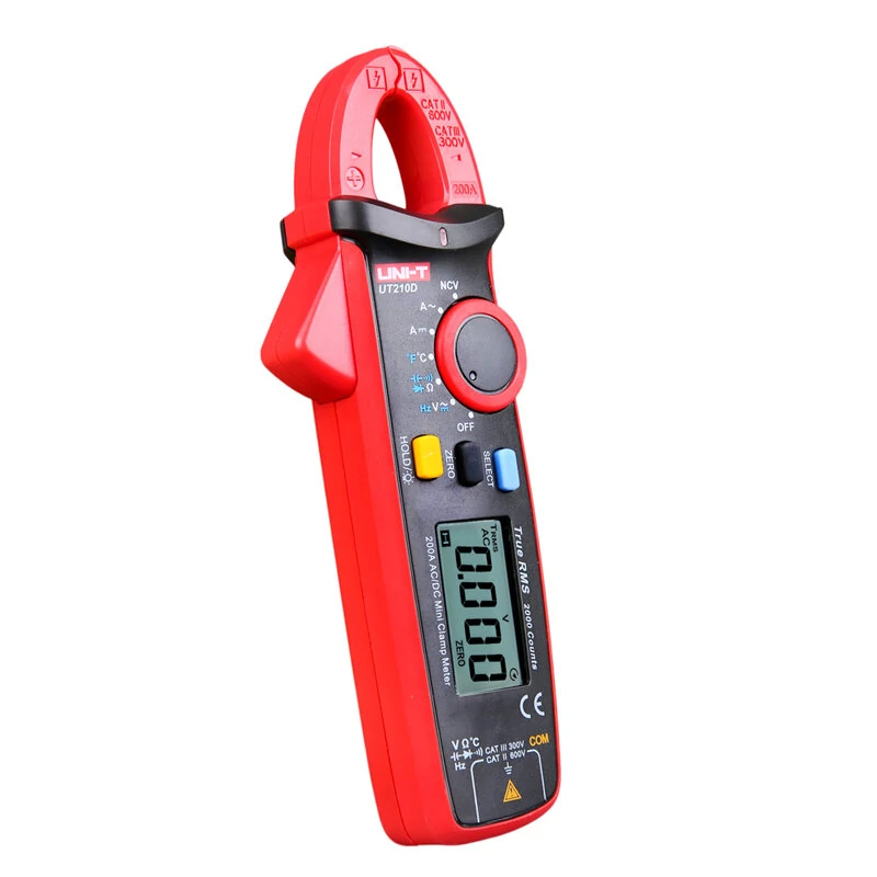 UNI-T UT210D Digital Clamp Meter Temperature Measurement Auto Range Capacitance Multimeter AC/DC Current Voltage Resistance Meters — view 8