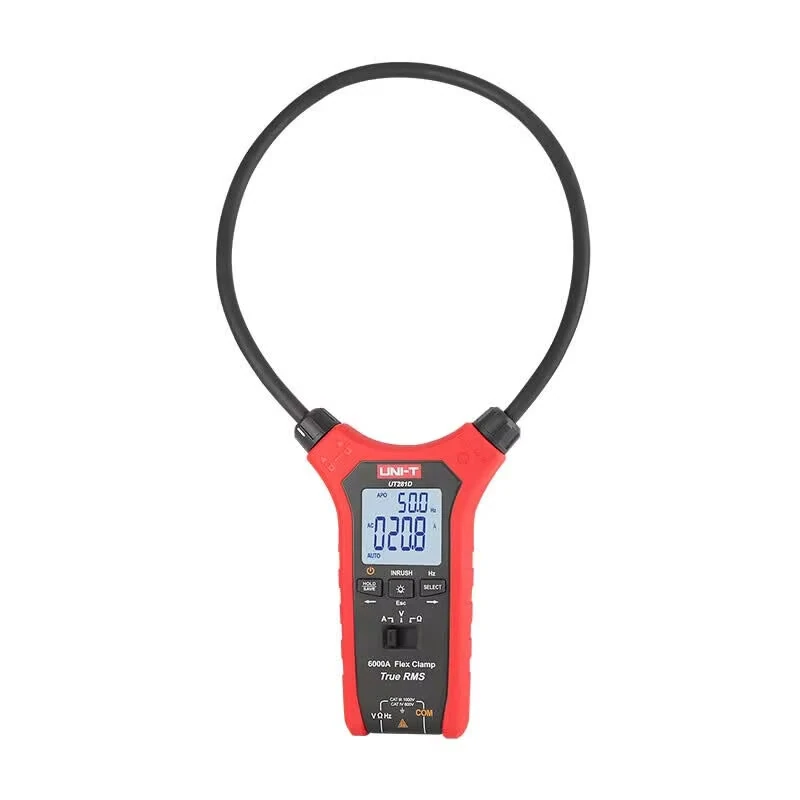 UNI-T UT281D Digital Flexible Current Clamp True RMS 6000A AC Rogowski Coil Tester 550mm Flex Coil 6000 Counts — image 1