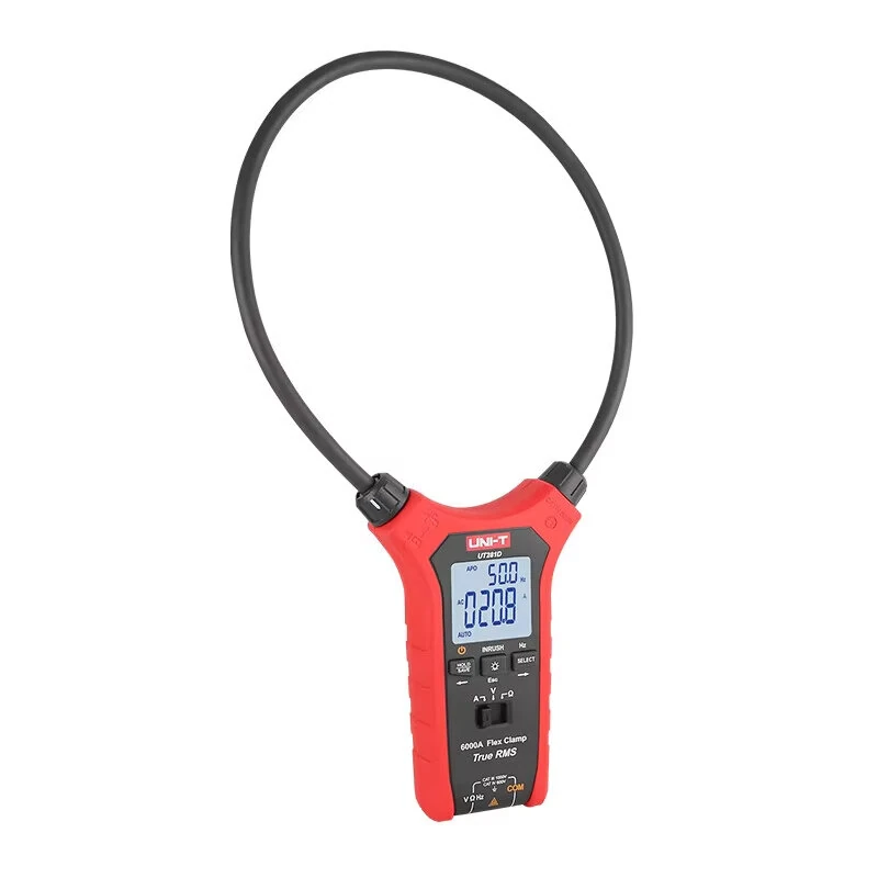 UNI-T UT281D Digital Flexible Current Clamp True RMS 6000A AC Rogowski Coil Tester 550mm Flex Coil 6000 Counts — view 2