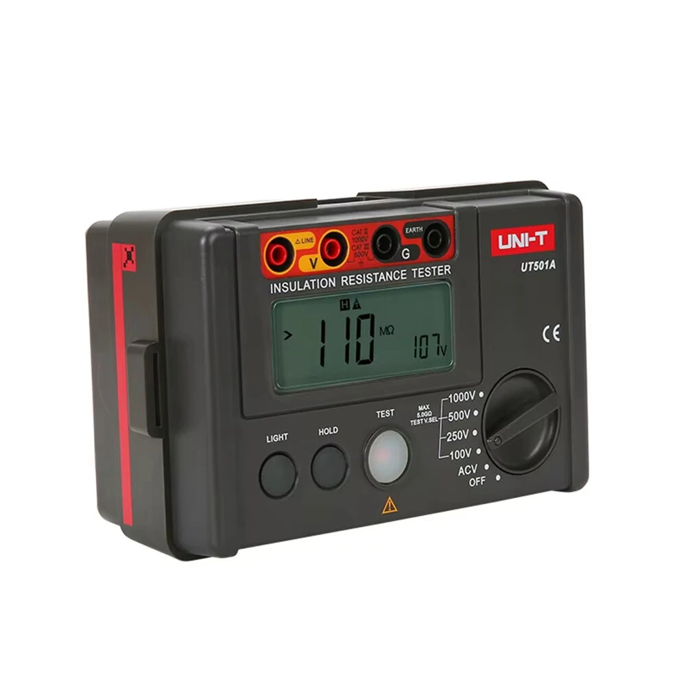 UNI-T UT501A Insulation Resistance Tester 1000V 5.5GΩ AC Voltage Measurement Professional High Voltage Electrical Testing Device — image 1