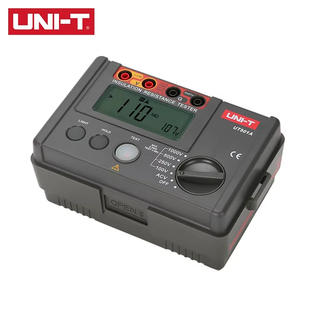 UNI-T UT501A Insulation Resistance Tester 1000V 5.5GΩ AC Voltage Measurement Professional High Voltage Electrical Testing Device — view 2
