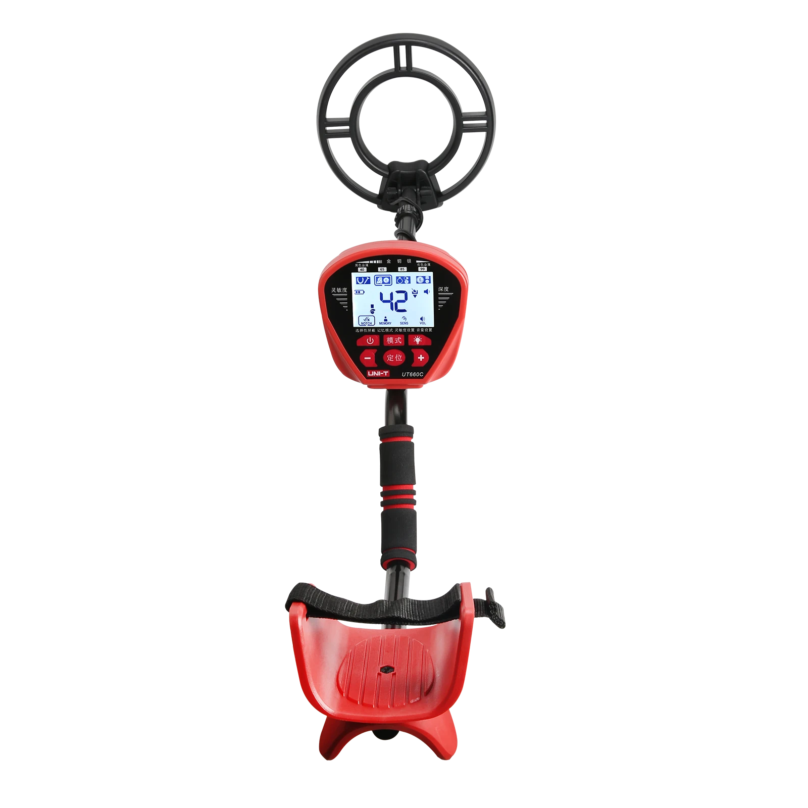 UNI-T UT660C UT660D Metal Detector Waterproof IP67 LCD Display 3.7V Lithium Battery 4+1 Modes 5 Sensitivity Levels Advanced Target Identification — view 5