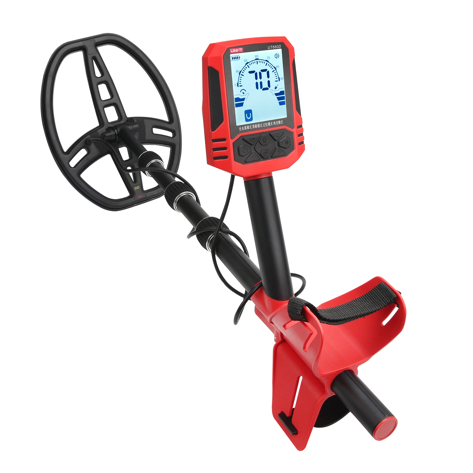 UNI-T UT660C UT660D Metal Detector Waterproof IP67 LCD Display 3.7V Lithium Battery 4+1 Modes 5 Sensitivity Levels Advanced Target Identification — view 7