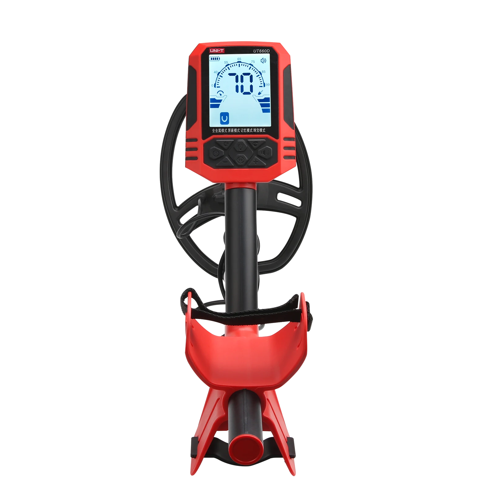 UNI-T UT660C UT660D Metal Detector Waterproof IP67 LCD Display 3.7V Lithium Battery 4+1 Modes 5 Sensitivity Levels Advanced Target Identification — view 8