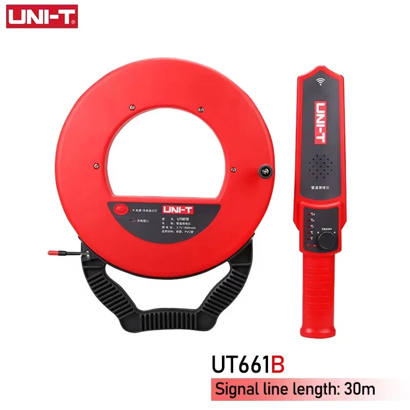 UNI-T UT661B Wall Pipeline Blockage Locator 30m Signal Length Rechargeable Lithium Battery High Precision Diagnostic Tool for Plastic and Metal Tubes — view 7