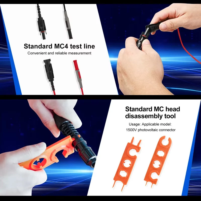 UNI-T UT673PV+ 5-1800W Solar MPPT Meter PV Module Maximum Power Meter Bluetooth Photovoltaic Panel Tester Vmp Imp Voc Isc Test — view 6