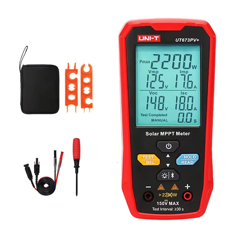 UNI-T UT673PV+ 5-1800W Solar MPPT Meter PV Module Maximum Power Meter Bluetooth Photovoltaic Panel Tester Vmp Imp Voc Isc Test — view 7
