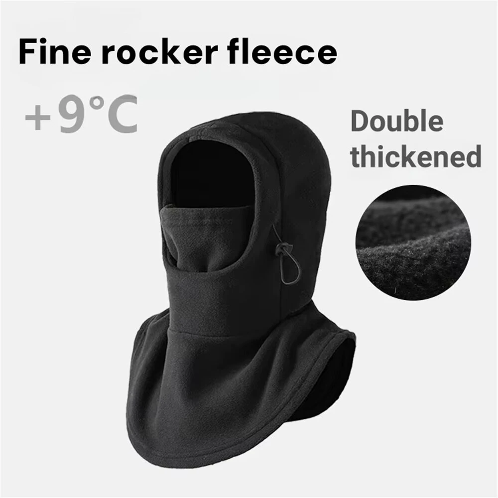 Unisex Winter Warm Mask Headgear and Scarf Integrated Breathable Fleece Material Windproof Cycling Outdoor Skiing Masks — view 2