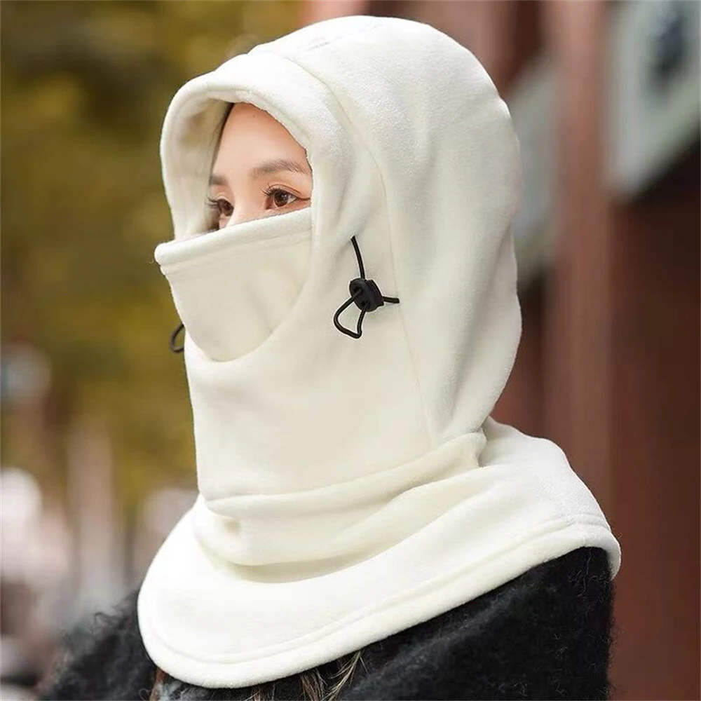 Unisex Winter Warm Mask Headgear and Scarf Integrated Breathable Fleece Material Windproof Cycling Outdoor Skiing Masks — view 5