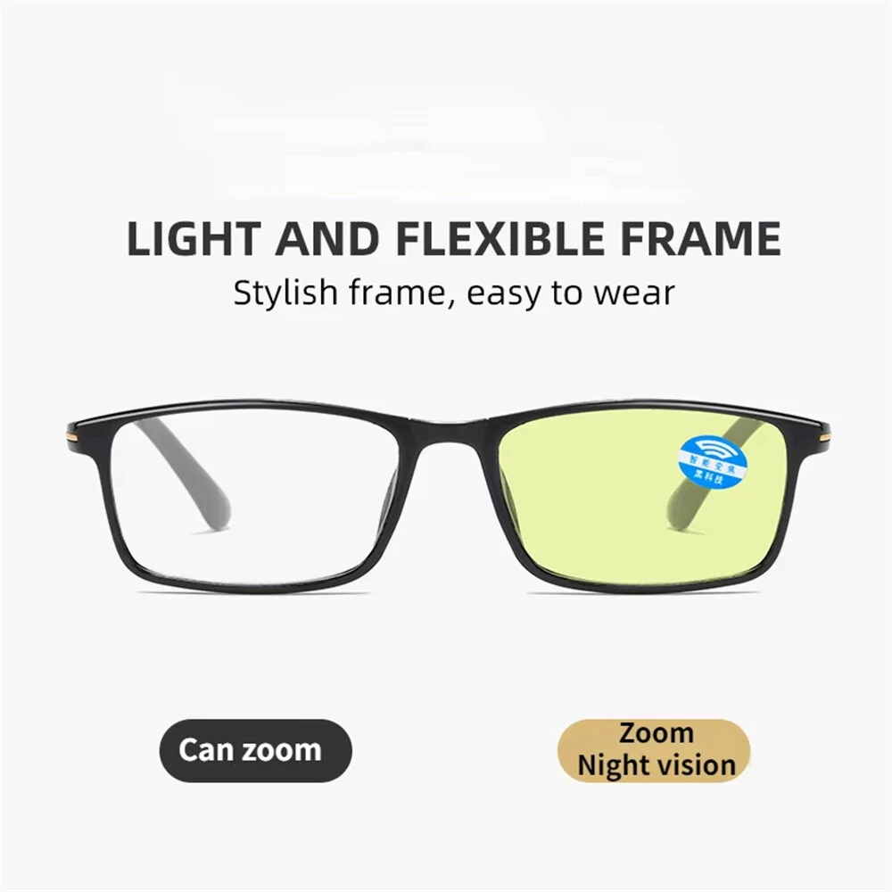 Universal +200 Night Vision/Transparent Reading Glasses for Men Women HD Anti-Blue Light Presbyopia Eyeglasses — view 5