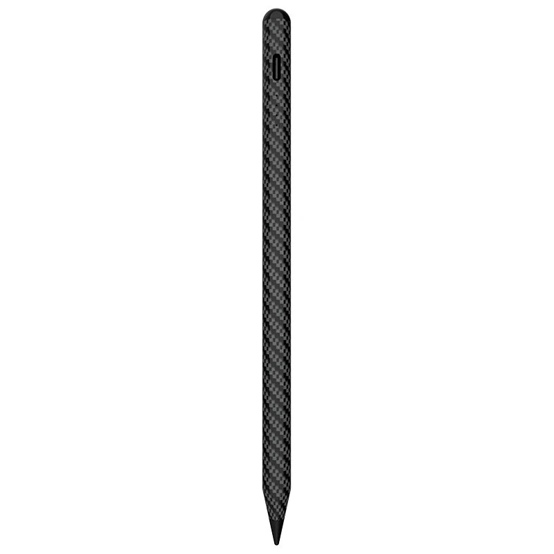Universal Capacitive Stylus Magnetic Adsorption Type-C Fast Charging Replaceable Tip Carbon Fiber Pattern Tablet Smartphone Writing Drawing Pen — view 2