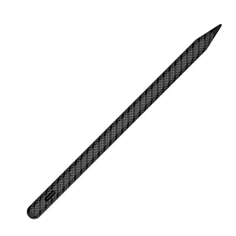Universal Capacitive Stylus Magnetic Adsorption Type-C Fast Charging Replaceable Tip Carbon Fiber Pattern Tablet Smartphone Writing Drawing Pen — view 3