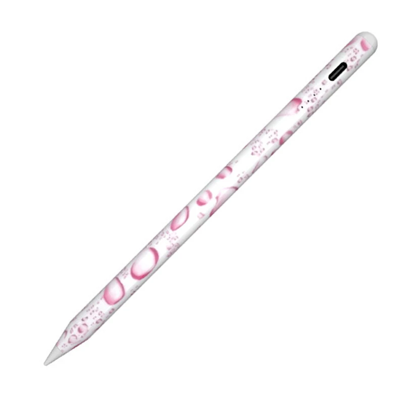Universal Capacitive Stylus Magnetic Adsorption Type-C Fast Charging Replaceable Tip Carbon Fiber Pattern Tablet Smartphone Writing Drawing Pen — view 4