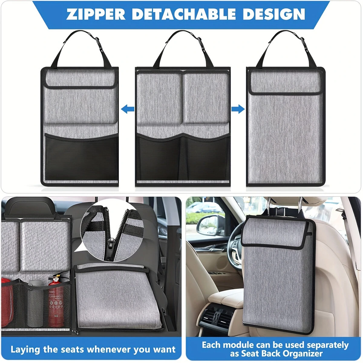 Universal Car Interior Storage Bag Car Trunk Organizer Hanging Bag Vehicle Carrying Bag Trunk Hanging Bag — view 3