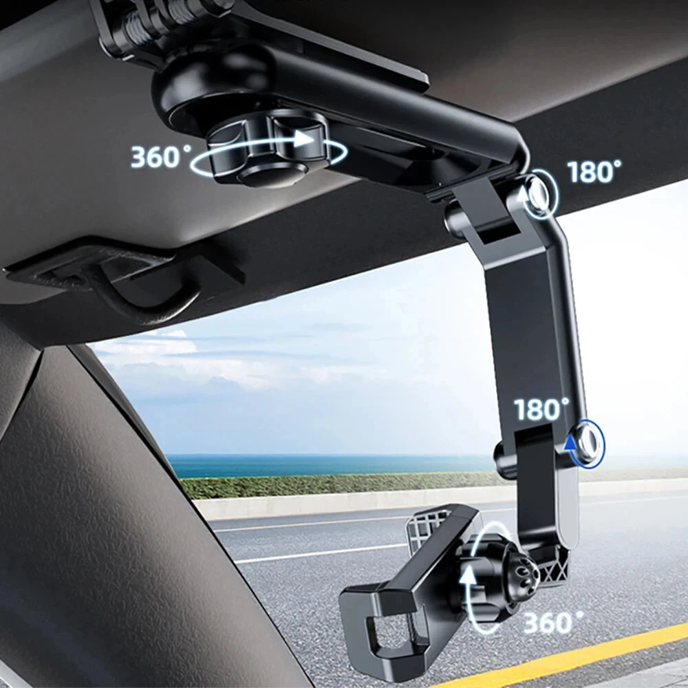 Universal Car Mobile Phone Holder Sun Visor Navigation 360° Rotation Car Support Direct View Car Multifunctional Mobile Phone Holder — view 4