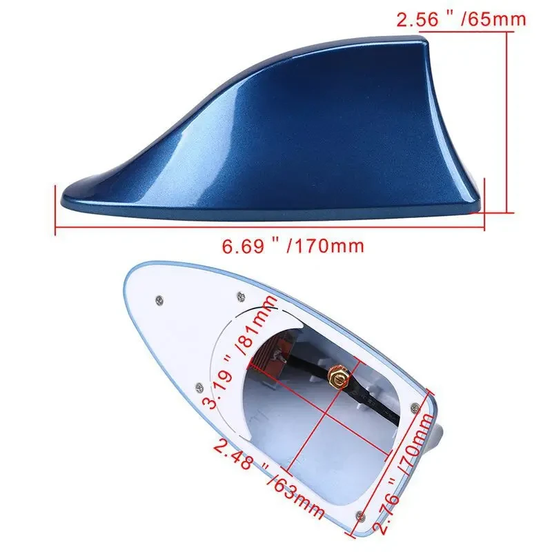 Universal Car Shark Fin Roof Antenna Auto Radio Signal Antennas for BMW Car Shark Fin Antenna with Signal — view 10