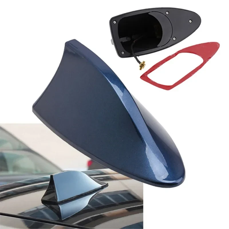 Universal Car Shark Fin Roof Antenna Auto Radio Signal Antennas for BMW Car Shark Fin Antenna with Signal — view 2
