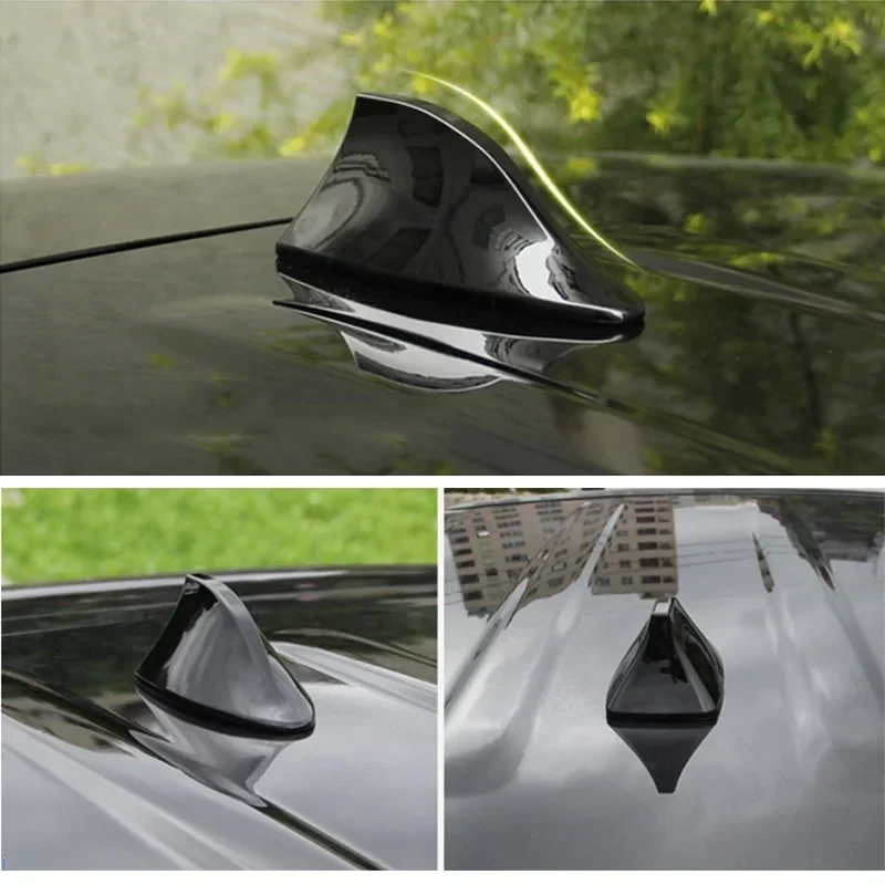 Universal Car Shark Fin Roof Antenna Auto Radio Signal Antennas for BMW Car Shark Fin Antenna with Signal — view 3