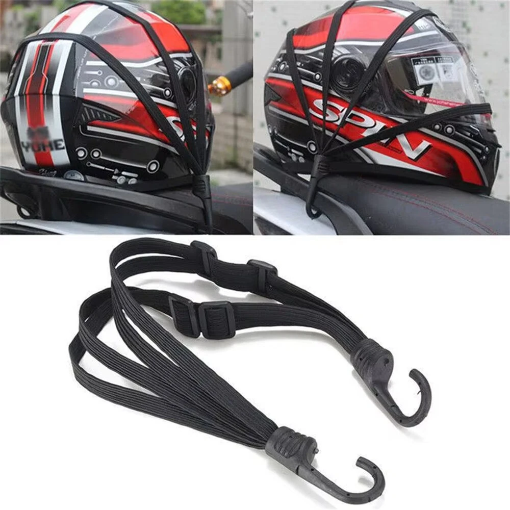 Universal Motorcycle Luggage Strap 60/90cm Elastic Rubber Band Helmet Gear Fixed Buckle Rope High-Strength Expandable Travel Accessory for Secure Storage and Cargo Management — view 2
