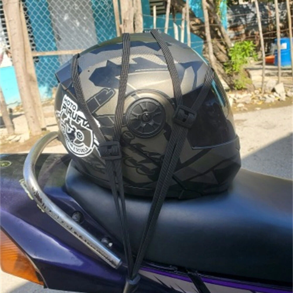 Universal Motorcycle Luggage Strap 60/90cm Elastic Rubber Band Helmet Gear Fixed Buckle Rope High-Strength Expandable Travel Accessory for Secure Storage and Cargo Management — view 5