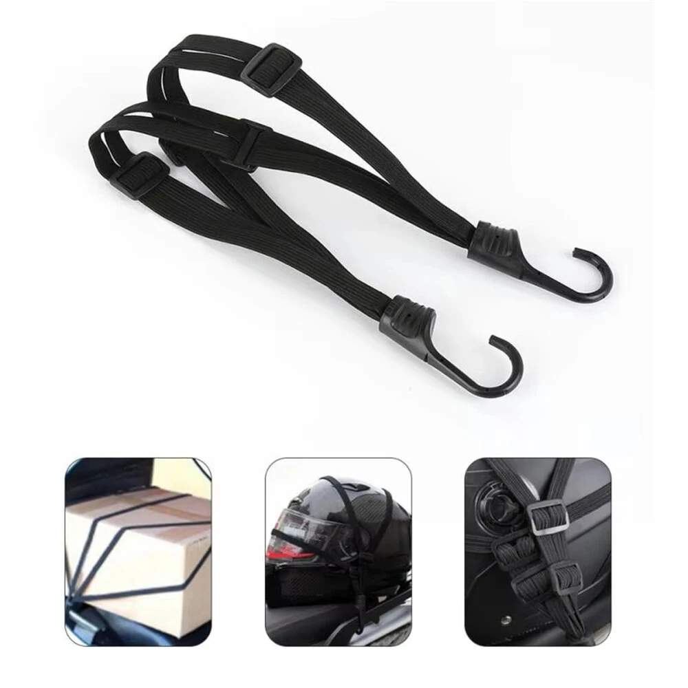 Universal Motorcycle Luggage Strap 60/90cm Elastic Rubber Band Helmet Gear Fixed Buckle Rope High-Strength Expandable Travel Accessory for Secure Storage and Cargo Management — view 7