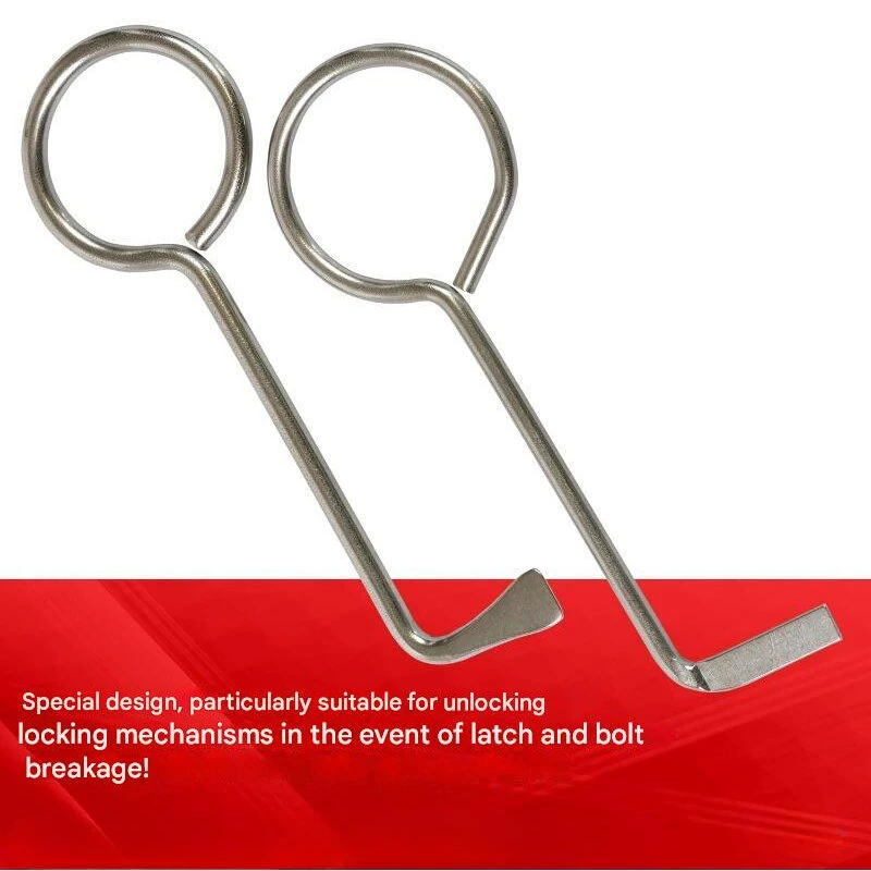 Universal Polished Metal Door Lock Picks Set 2pcs Touch Remote Control High-Quality Locksmith Tools Lock Picking Set — view 4