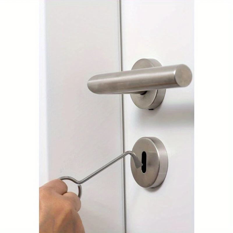 Universal Polished Metal Door Lock Picks Set 2pcs Touch Remote Control High-Quality Locksmith Tools Lock Picking Set — view 6