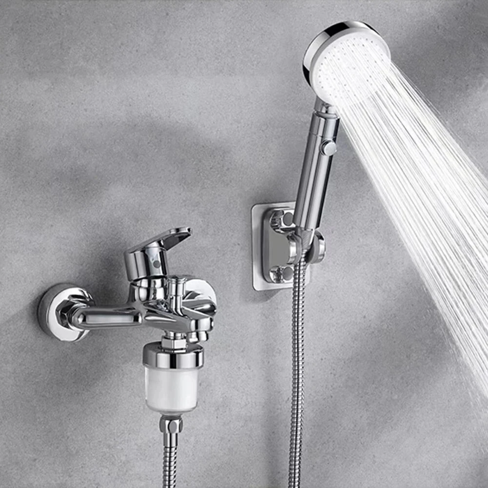 Universal Shower Filter for Faucet Shower Head Water Outlet Cleaner Kits Universal Faucet Filter Kitchen Bathroom Shower Household Filter PP Cotton Filter — view 3