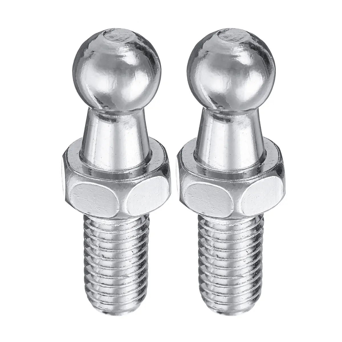 Universal Silver 2pcs Boot Bonnet Gas Strut End Fitting 10mm M8 Ball Pin Joint V — view 4