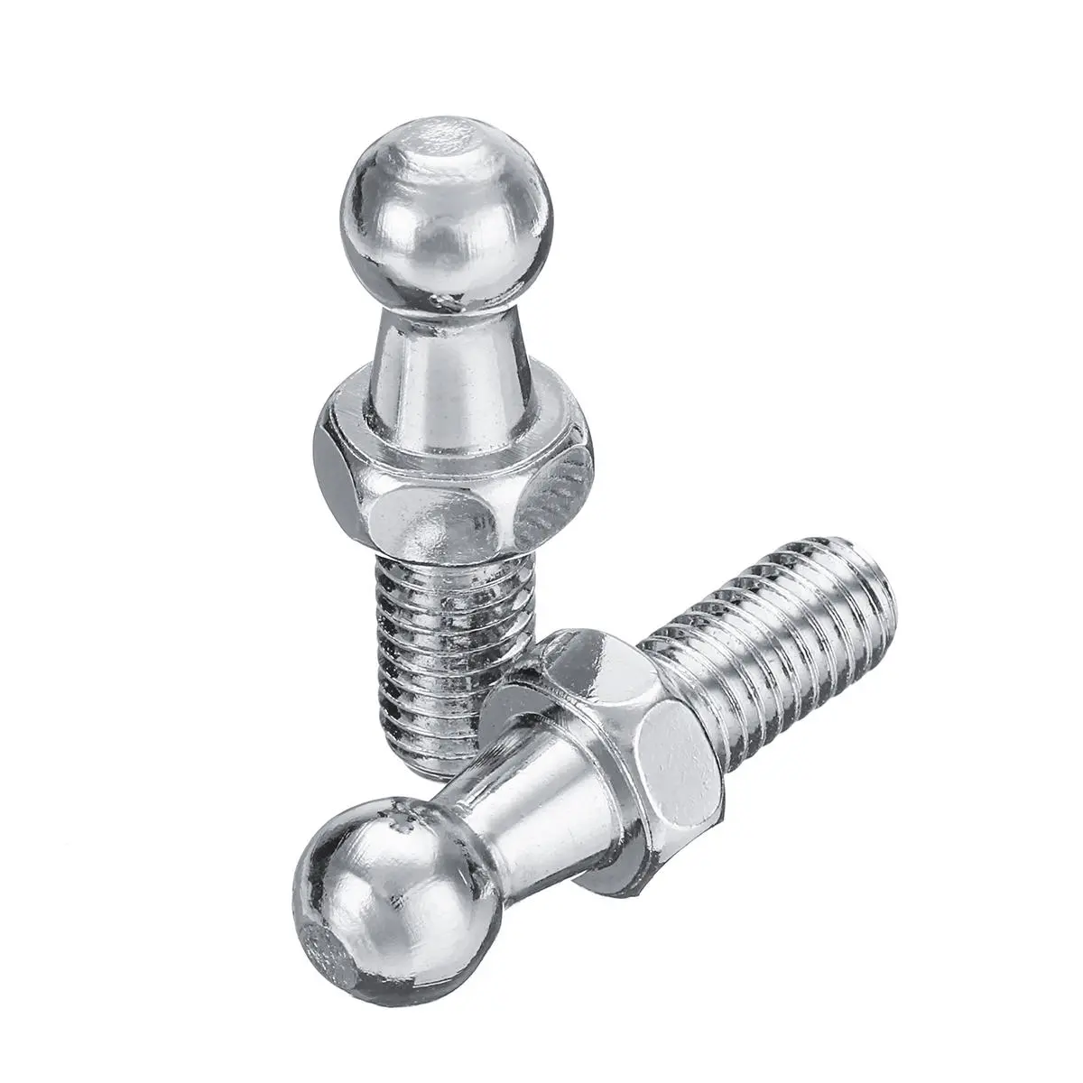 Universal Silver 2pcs Boot Bonnet Gas Strut End Fitting 10mm M8 Ball Pin Joint V — view 5