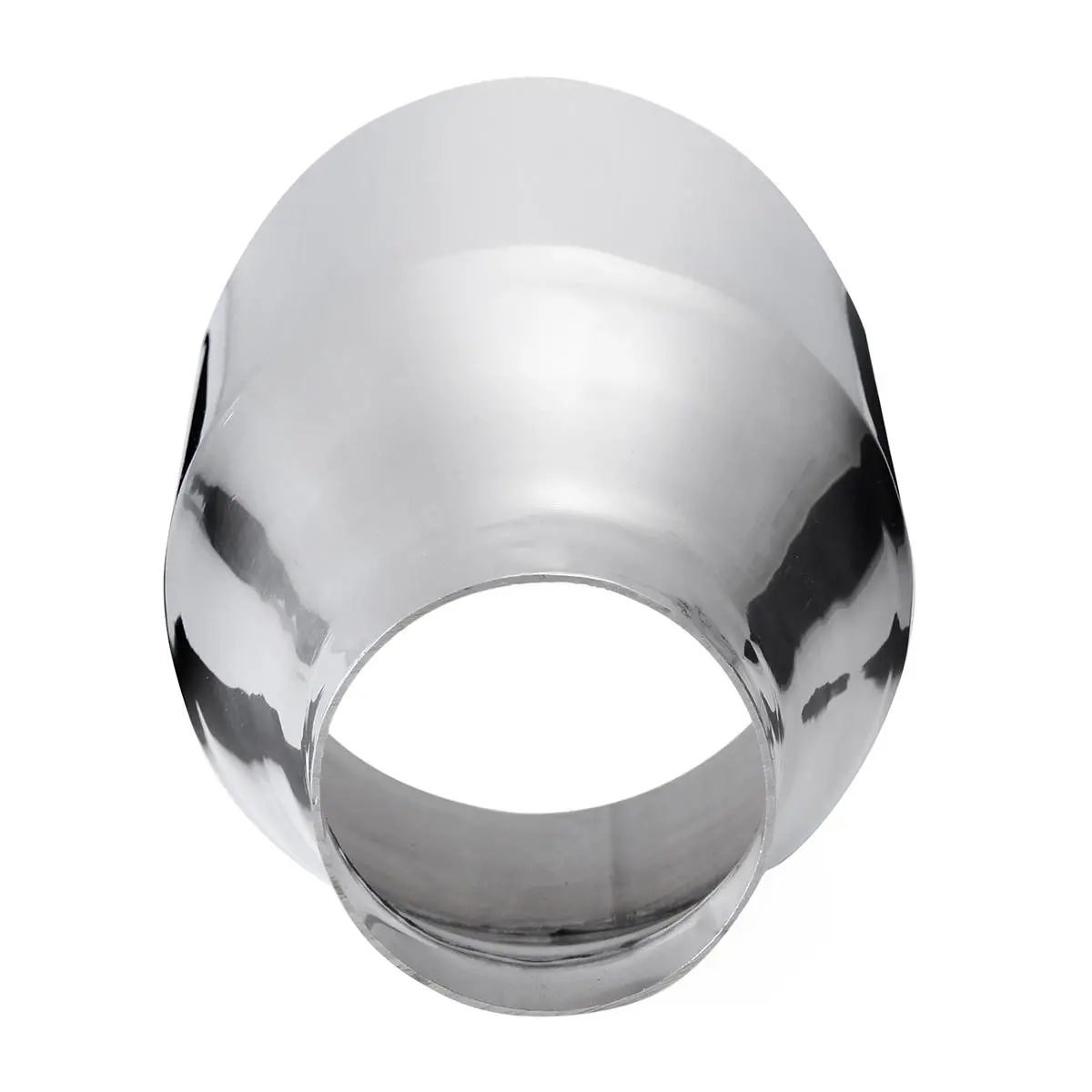 Universal Stainless Steel Exhaust Muffler Round Slant 2.25 Inch Inelt 4 Inch Out — view 7