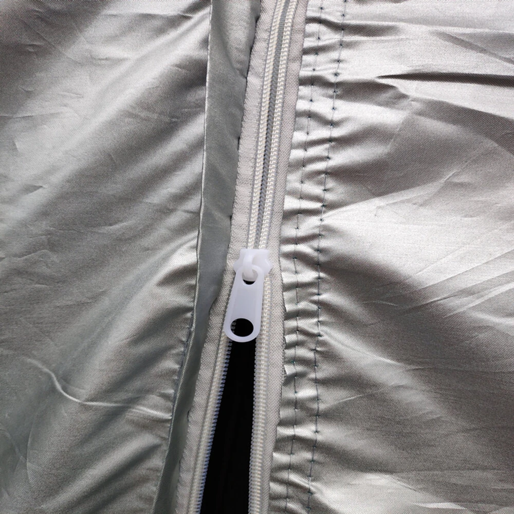 Universal SUV Full Car Covers Outdoor Waterproof Sun Rain Snow Protection UV Auto Case Cover Umbrella Silver — view 6