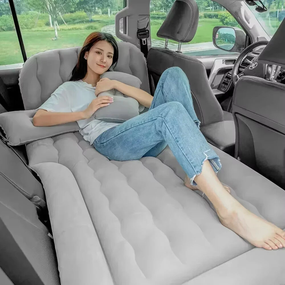 Universal SUV Inflatable Car Air Mattress Travel Bed Portable Back Seat Sleeping Pad for Camping — view 11