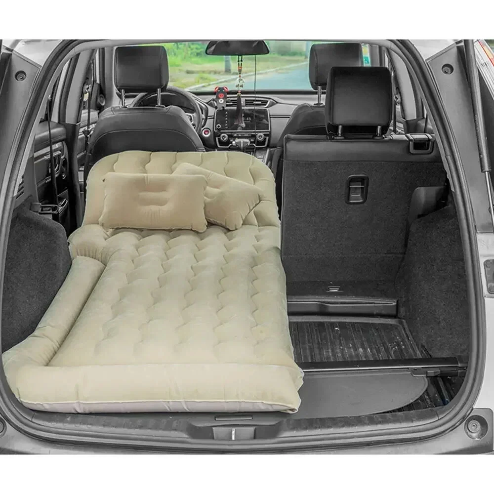 Universal SUV Inflatable Car Air Mattress Travel Bed Portable Back Seat Sleeping Pad for Camping — view 2