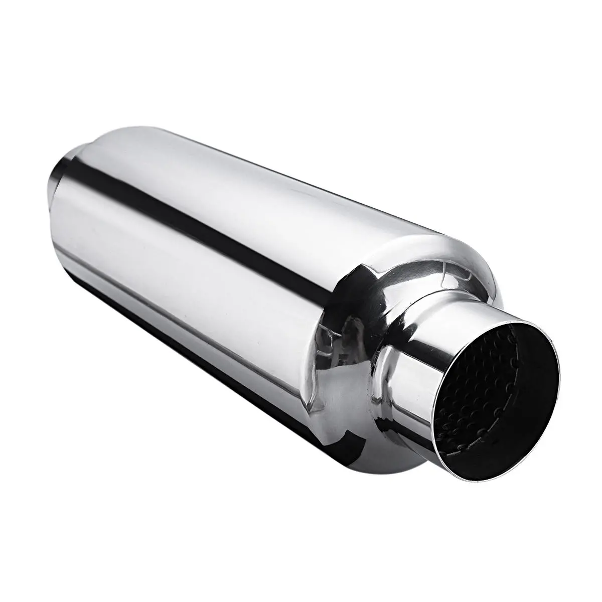 Universal Turbine Exhaust Muffler Resonator 304 Stainless Steel 2.5 Inch Inlet 2 — Pricio