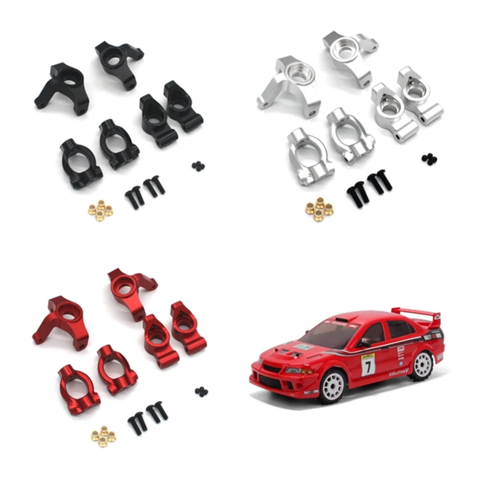 Upgraded Full Metal RC Car Parts Steering Cups C Hubs Rear Wheel Mount Seats for HNR H9804 1/10 Rally Vehicles Models Spares — view 11