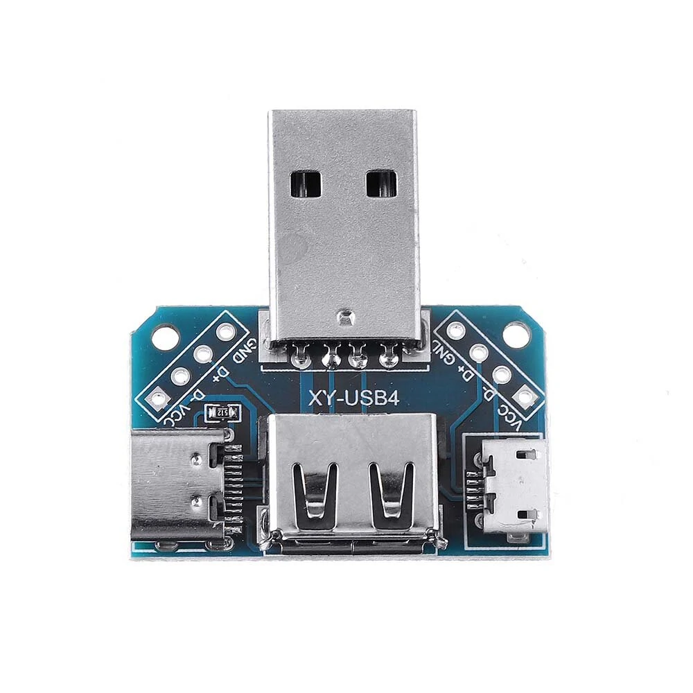 USB Adapter Board Male to Female Micro Type-C 4P 2.54mm USB4 Module Converter — Pricio
