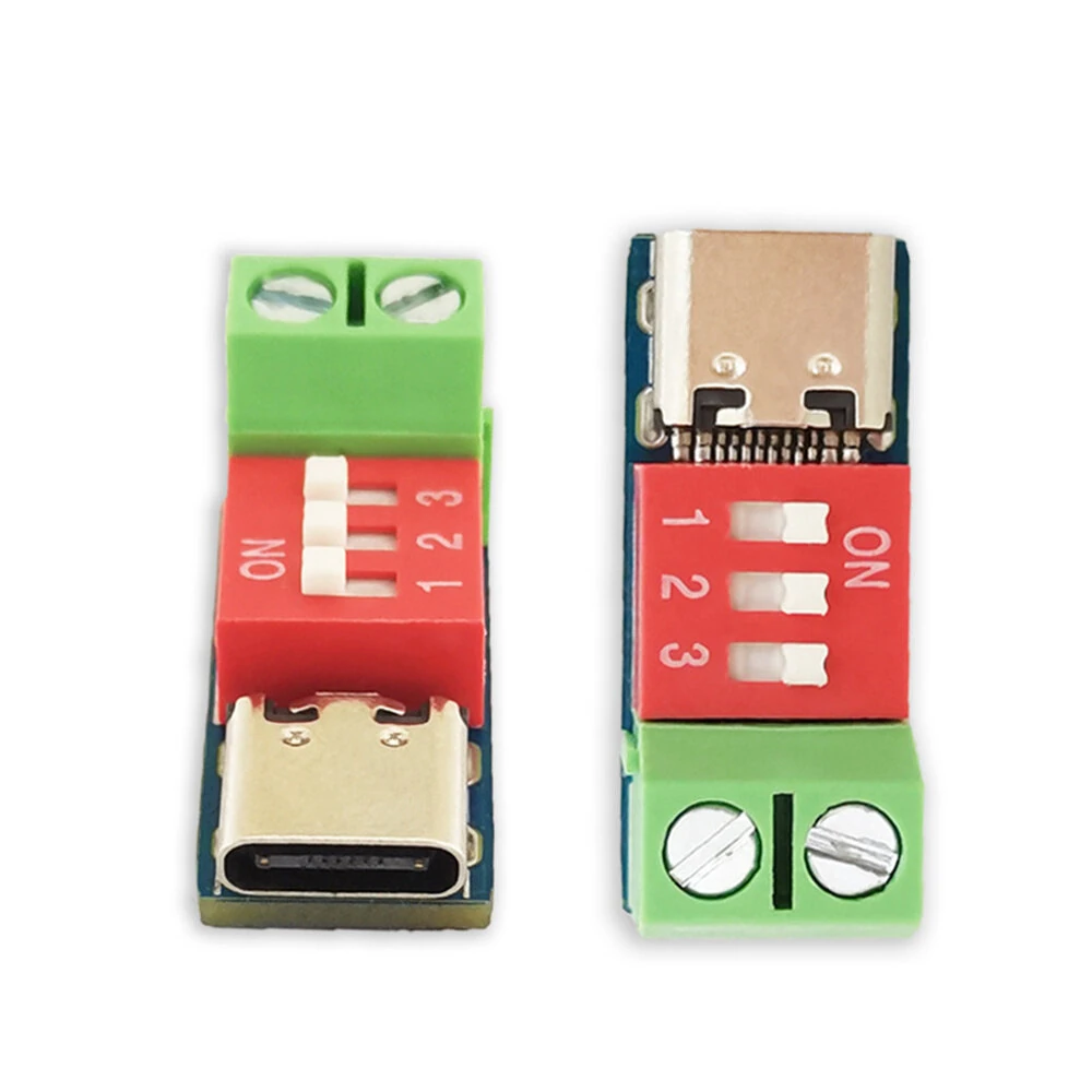 USB-C PD Trigger Board Module PDSink PD Decoy QC PD Fast Charging Test Board Adjustable Voltage 5~20V Dial Code Adjustment — image 1