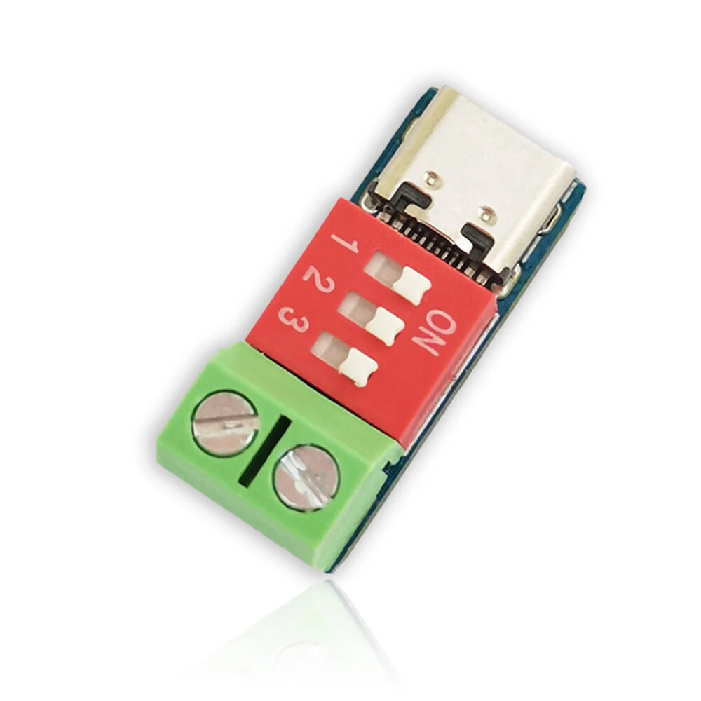 USB-C PD Trigger Board Module PDSink PD Decoy QC PD Fast Charging Test Board Adjustable Voltage 5~20V Dial Code Adjustment — view 3