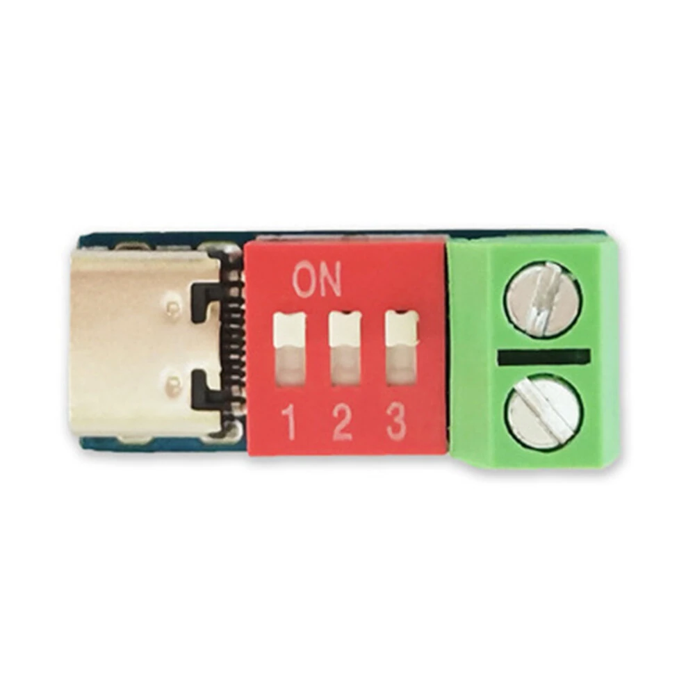 USB-C PD Trigger Board Module PDSink PD Decoy QC PD Fast Charging Test Board Adjustable Voltage 5~20V Dial Code Adjustment — view 6