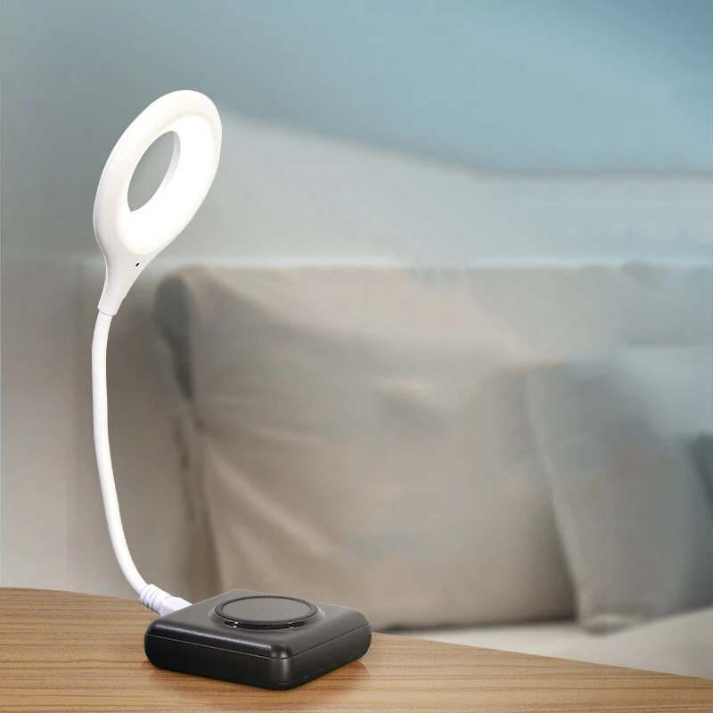 USB Intelligent Voice Control Night Light 3 Color Temperatures Voice Activated Mini Portable Ambient Light — Pricio