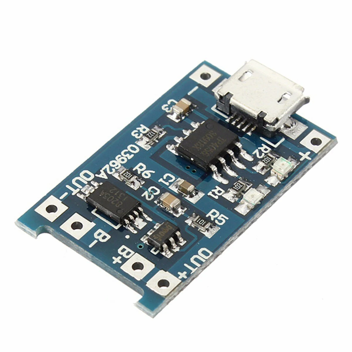 USB Lithium Battery Charger Module Board with Charging and Protection Integration Board — view 2