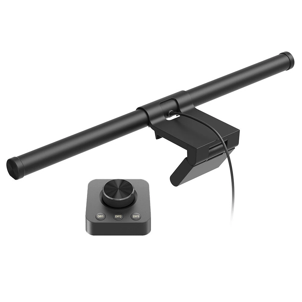 USB Monitor Light Bar Eye-Care Flicker-Free Desk Lamp 3 Color Temperatutes Ajustable Wireless Remote Control Stepless Dimming Aluminum Alloy Computer Screen Light — view 6