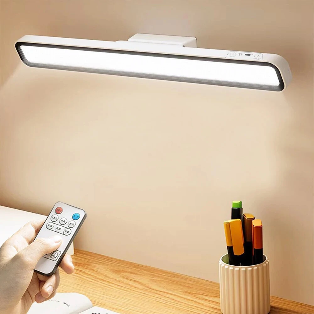 USB Rechargeable LED Desk Lamp Stepless Dimming Table Light Magnetic Hanging Lamp Bedroom Bedside Reading Table Lamps — Pricio