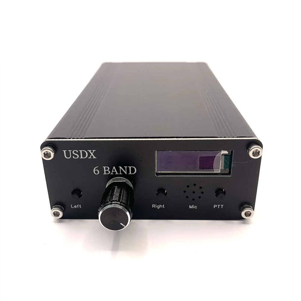 USDR uSDX 6 Bands SDR Transceivers 80m 40m 20 17m 15m 10m QRP SSB/CW HF Transceivers 5W Aluminium Cover 0.9 Inch OLED Display — view 3