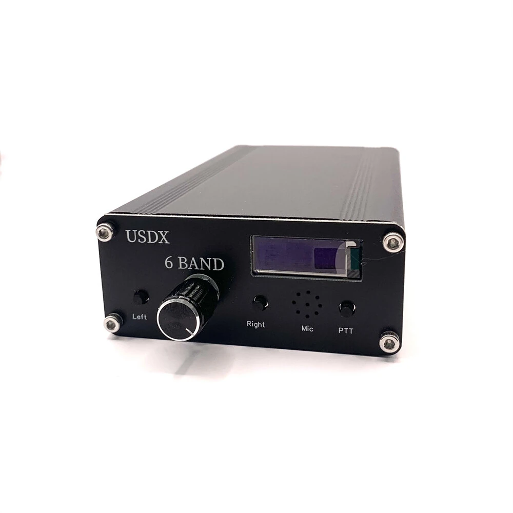 USDR uSDX 6 Bands SDR Transceivers 80m 40m 20 17m 15m 10m QRP SSB/CW HF Transceivers 5W Aluminium Cover 0.9 Inch OLED Display — view 6