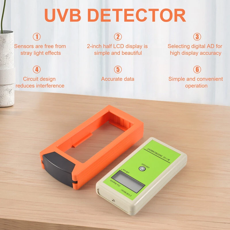 UVA UVB UVC Meter Digit Handheld UV Tester LCD Display Solar Ultraviolet Test Instrument — view 4