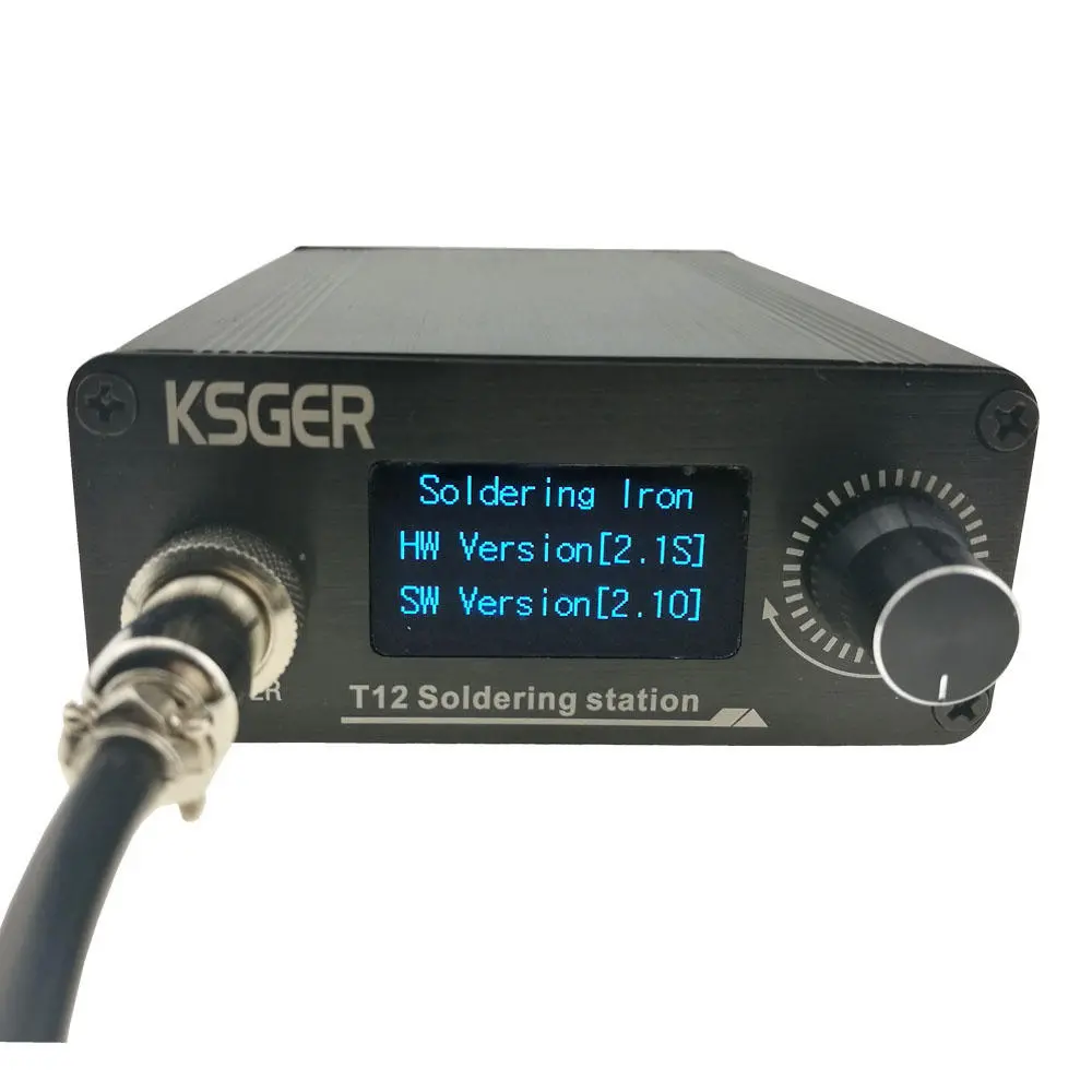V2.1S T12 Digital Temperature Controller Soldering Station Electric Soldering Iron Tips T12-K + 907 Handle — view 3