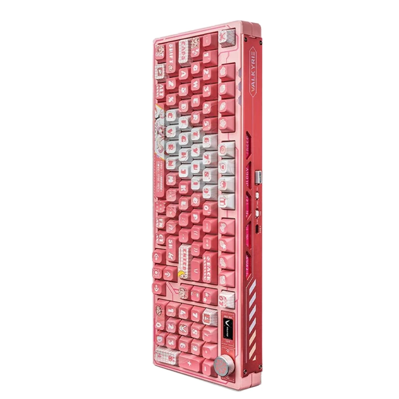 VALKYRIE VK99 Tri-mode Mechanical Gaming Keyboard with TFT Display and Multifunctional Knob Hot-swappable RGB Light Gasket Structure 8000mAh Battery 98% Layout Gamer Keyboards