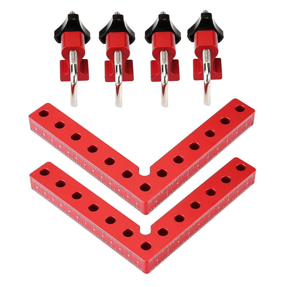 Veiko 2 Set Woodworking Precision Clamping Square L-Shaped Auxiliary Fixture Splicing Board Carpenter Square Ruler Woodworking Tool — VEIKO